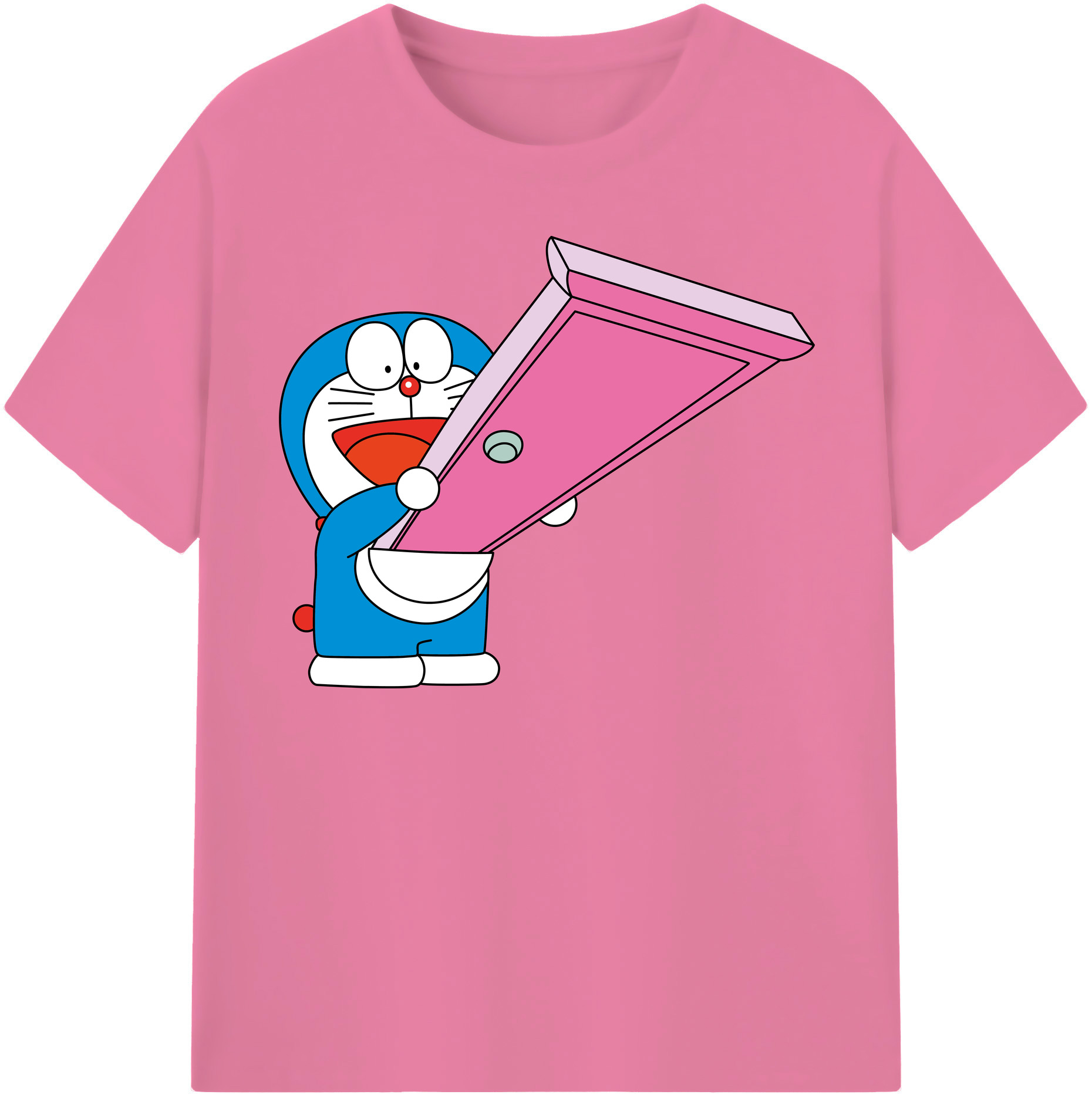 （画像用） ドラえもん Doraemon 綿100％半袖Tシャツ（フロントプリント）